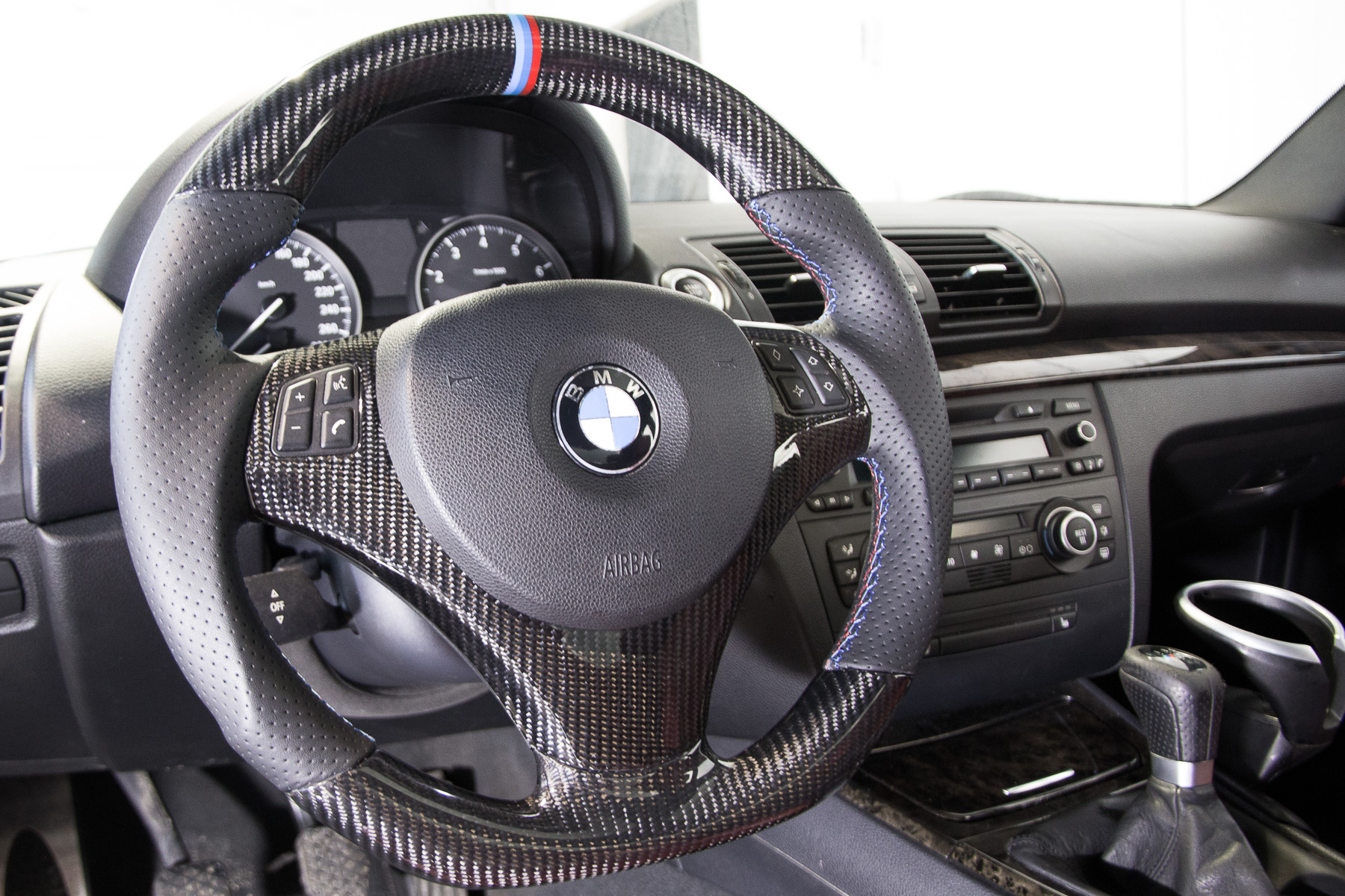 Bmw 335i carbon fiber steering wheel #5